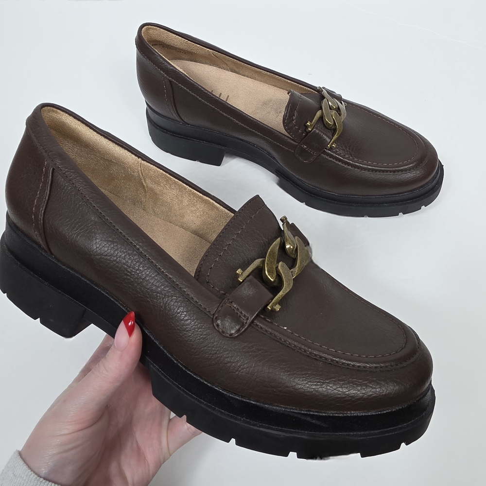 Soul Naturalizer Onyx Brown Platform Loafers 8